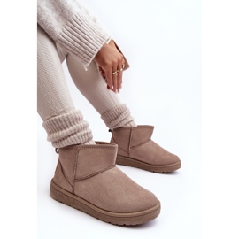 Botas de nieve aislantes para mujer Beige oscuro Big Star KK274294 6