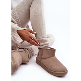 Botas de nieve aislantes para mujer Beige oscuro Big Star KK274294 7