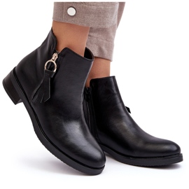 PE1 Botas Planas Mujer Piel Negro Vasica 10