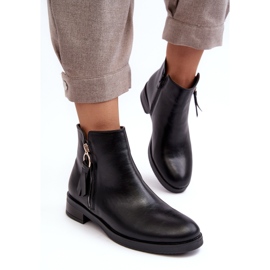 PE1 Botas Planas Mujer Piel Negro Vasica 7