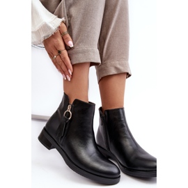 PE1 Botas Planas Mujer Piel Negro Vasica 1