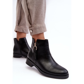 PE1 Botas Planas Mujer Piel Negro Vasica 8