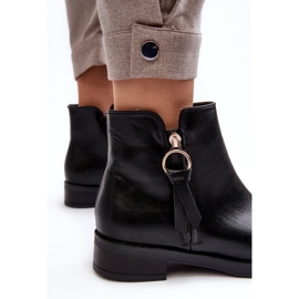 PE1 Botas Planas Mujer Piel Negro Vasica 6