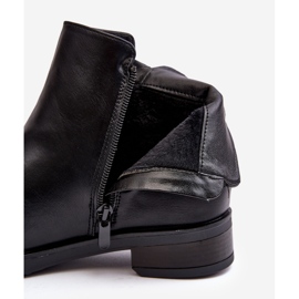 PE1 Botas Planas Mujer Piel Negro Vasica 3