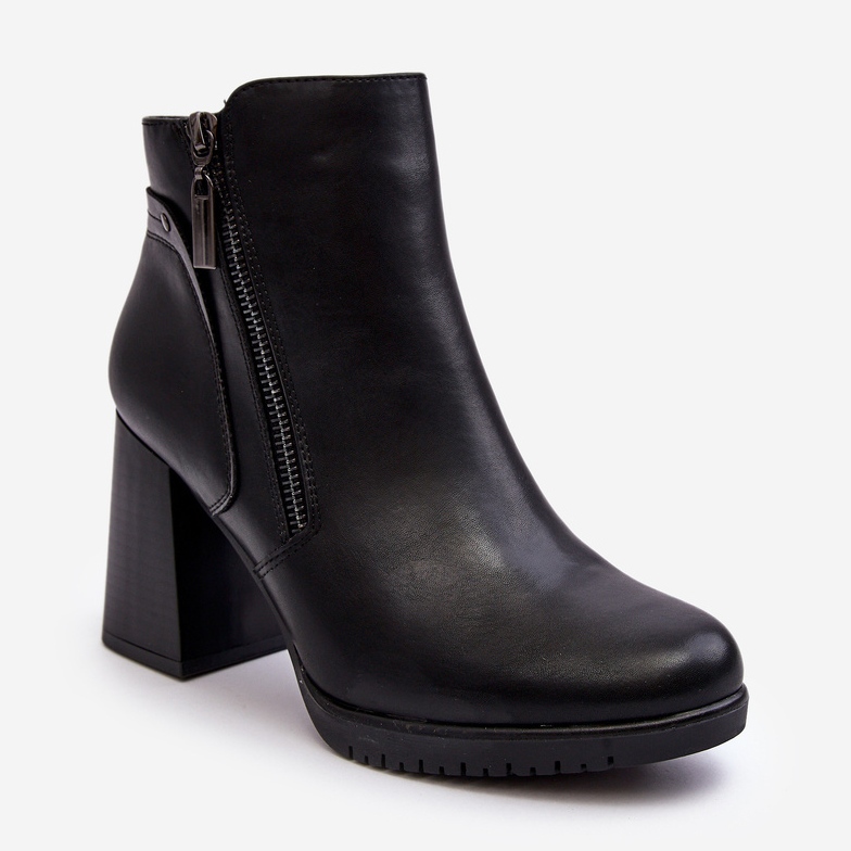 Sergio Leone Botines de mujer de tacón alto con cremalleras negro Ryelle 1 Sergio Leone Botines de mujer de tacón alto con cremalleras negro Ryelle 1