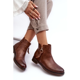 Botas Planas Mujer Piel Marrón Vasica 5