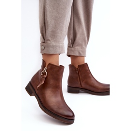 Botas Planas Mujer Piel Marrón Vasica 3