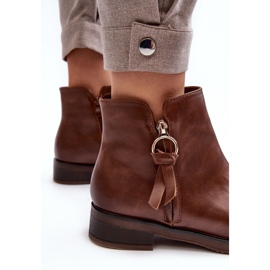 Botas Planas Mujer Piel Marrón Vasica 4