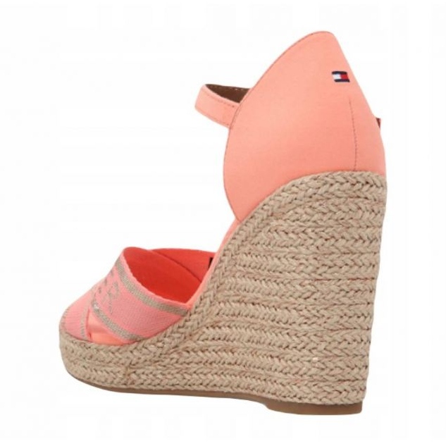 Tommy Hilfiger Tommy Metallic High Wedge Sandal W Zapatos FW0FW04753 naranja 1