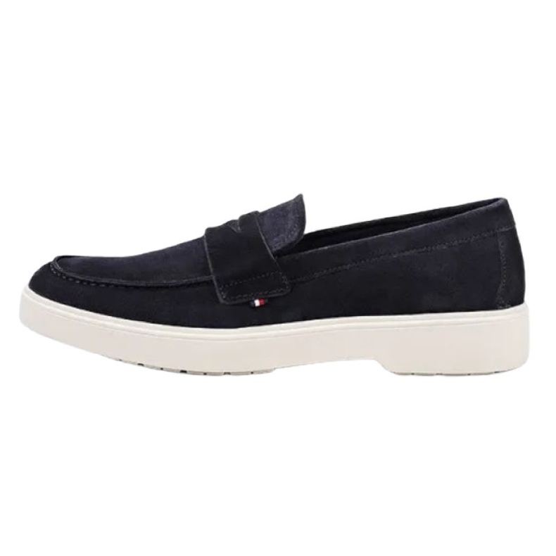 Tommy Hilfiger Zapatos mocasines de ante ligeros Trendy FM0FM03963 azul 2