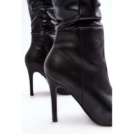 WS1 Botas de tacón alto por encima de la rodilla para mujer, Sirenpha negra negro 3
