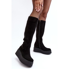 Botas Mujer Ante Cuña Maciejka 05767-01 Negro 1 Botas Mujer Ante Cuña Maciejka 05767-01 Negro 1