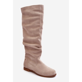 Botas Altas Mujer Ante Maciejka 05790-22 Beige Claro 1 Botas Altas Mujer Ante Maciejka 05790-22 Beige Claro 1