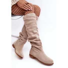 Botas Altas Mujer Ante Maciejka 05790-22 Beige Claro 7