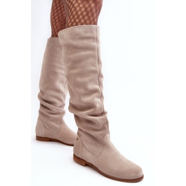 Botas Altas Mujer Ante Maciejka 05790-22 Beige Claro 3