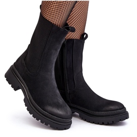 PE1 Botas Chelsea de mujer con cremallera, Negro Samil 8