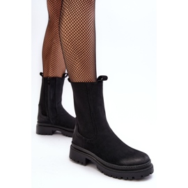 PE1 Botas Chelsea de mujer con cremallera, Negro Samil 4