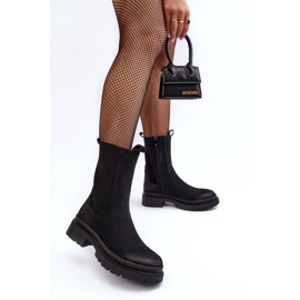 PE1 Botas Chelsea de mujer con cremallera, Negro Samil 5