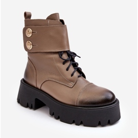 Botas Obreras Mujer Piel Lemar Anceria Beige 1