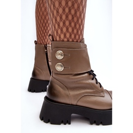 Botas Obreras Mujer Piel Lemar Anceria Beige 6