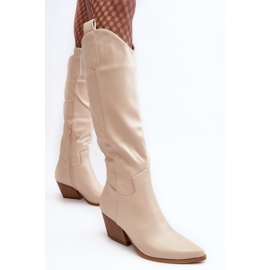 WJ2 Botas camperas en beige claro para mujer de Kaspella 2 WJ2 Botas camperas en beige claro para mujer de Kaspella 2