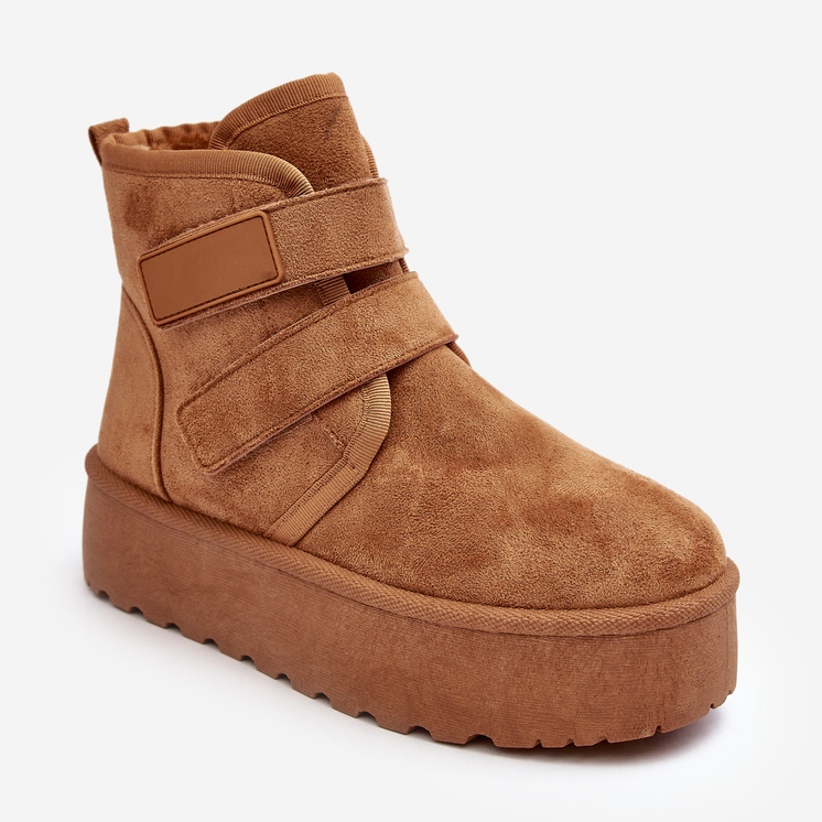 FG2 Botas de nieve con plataforma Naredi en color camel para mujer marrón 1