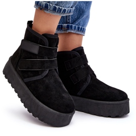 FG2 Botas de nieve con plataforma para mujer negro Naredi 7