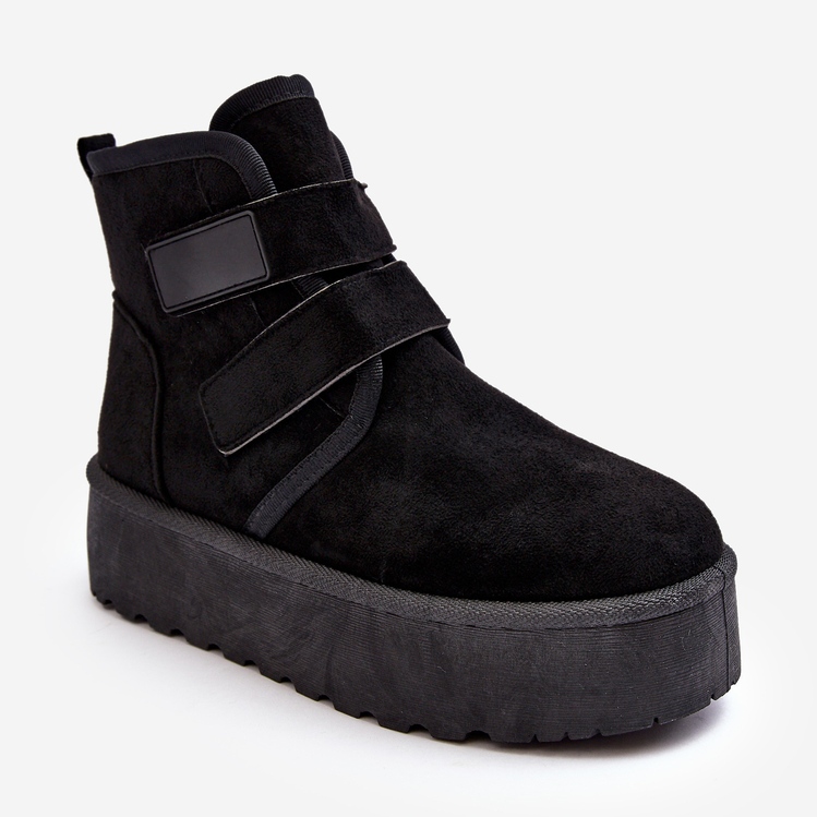 FG2 Botas de nieve con plataforma para mujer negro Naredi 1