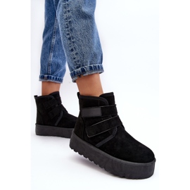 FG2 Botas de nieve con plataforma para mujer negro Naredi 3
