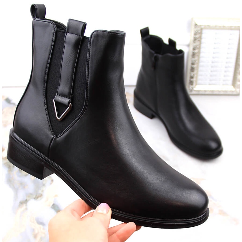 Botas Chelsea negras con aislamiento para mujer Filippo DBT4813 negro 1 Botas Chelsea negras con aislamiento para mujer Filippo DBT4813 negro 1