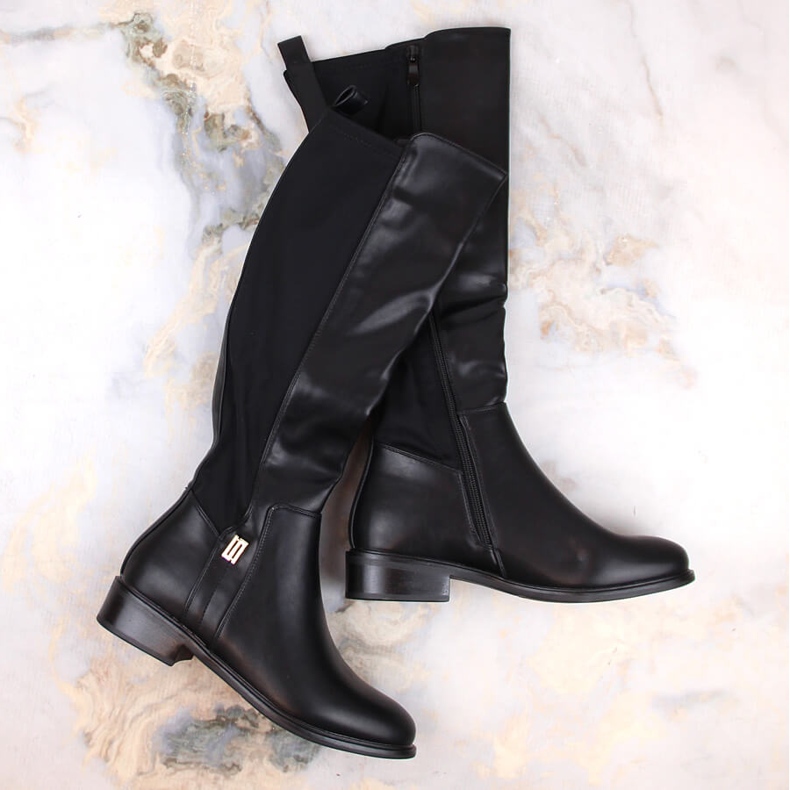 Botas de mujer con goma elástica, aislantes negras Filippo DKZ4821 negro 1