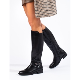 Botas clásicas de mujer negras de Shelovet. negro 1