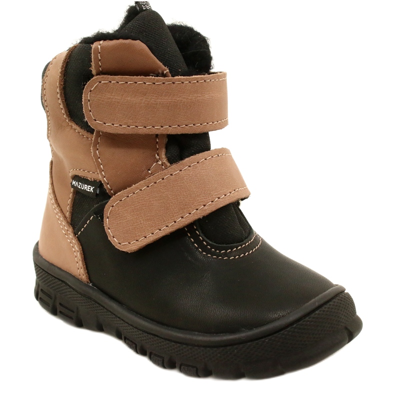 Botas de nieve impermeables TE-POR Mazurek 1351 negro y beige 1