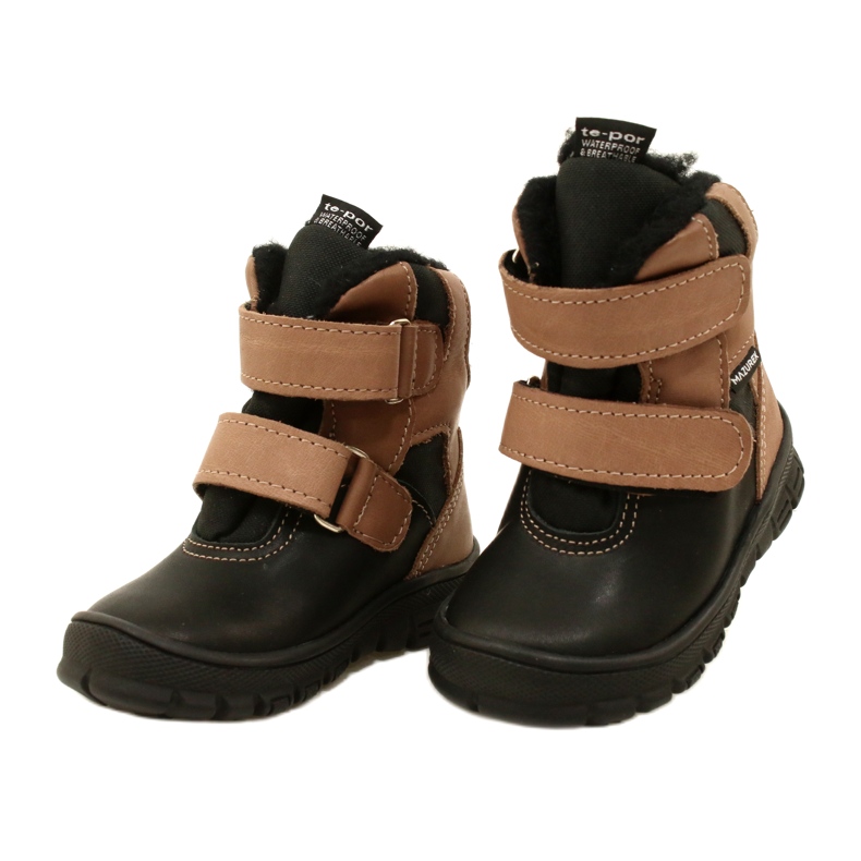 Botas de nieve impermeables TE-POR Mazurek 1351 negro y beige 3