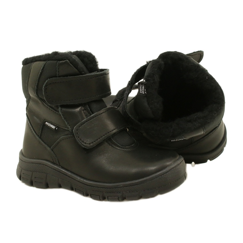 Mazurek Botas de nieve botas impermeables te-por-pork 1351 negros 5