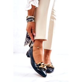 Alberto Violli Bailarinas de Piel Charol Serpiente con Cadena, Verde 1 Alberto Violli Bailarinas de Piel Charol Serpiente con Cadena, Verde 1