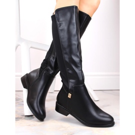 Botas de mujer con goma elástica, aislantes negras Filippo DKZ4821 negro 2