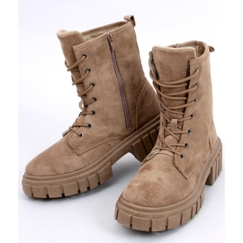 Botas con cordones Kelis Khaki beige 4