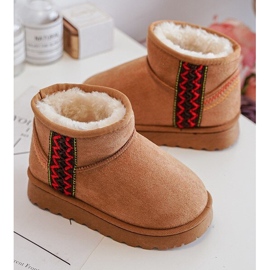 Botas de nieve aislantes para niños Leonora Camel marrón 4