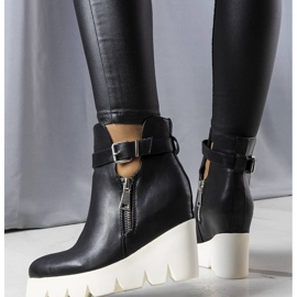 Botas de cuña negras de Sherri negro 2
