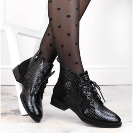 Botas de entrepierna de charol para mujer, con aislamiento negro, Filippo DBT4824 4