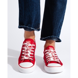 Zapatillas de mujer Big Star KK274104 rojo 1
