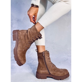 Trabajadores con cordones Turner Khaki marrón 2