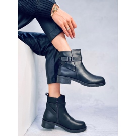 Botines Chelsea lisos Mujer Rubio Negro 4