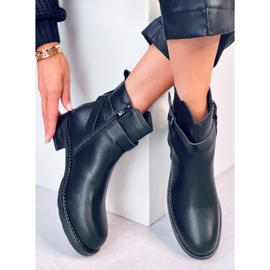 Botines Chelsea lisos Mujer Rubio Negro 5
