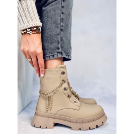 Botas con cordones Lohan Albaricoque beige 1 Botas con cordones Lohan Albaricoque beige 1