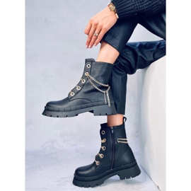 Botas con cordones de Lohan Black negro 3