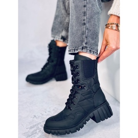 Botas Jewel de nailon negro 2