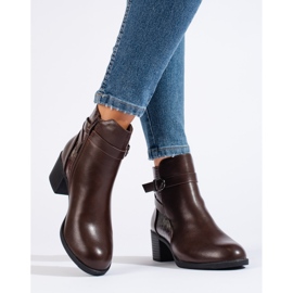 Botines tacón mujer Shelovet marrón 3