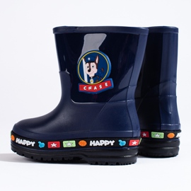 Botas de agua infantiles Shelovet azul marino 3